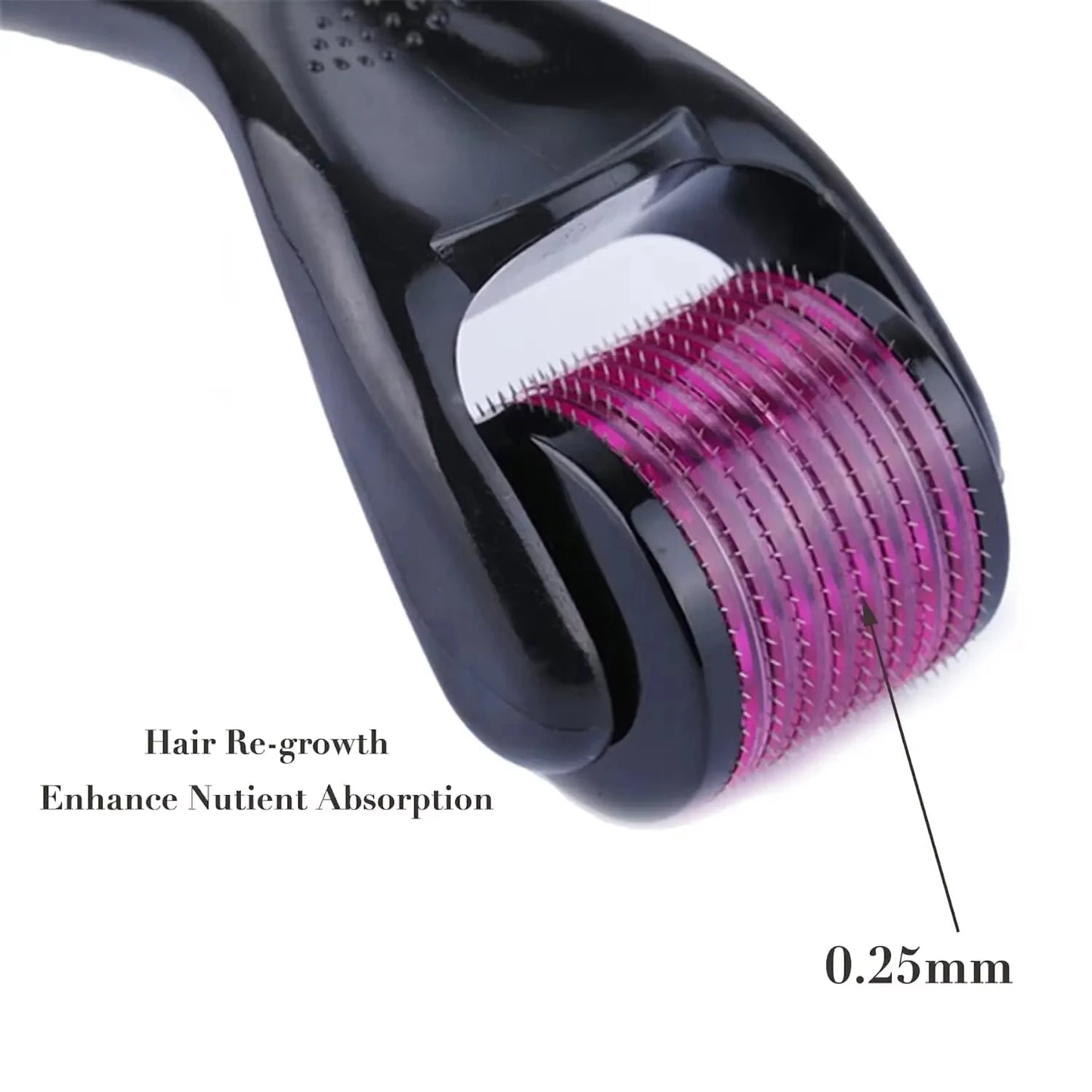 Microneedling Facial y Capilar – Derma Roller 540 para Barba, Cabello y Piel