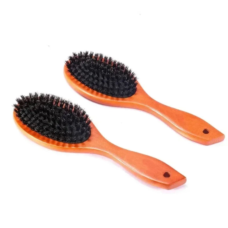 Cepillo Antiestático de Cerdas de Jabalí – Brillo Natural para Tu Cabello