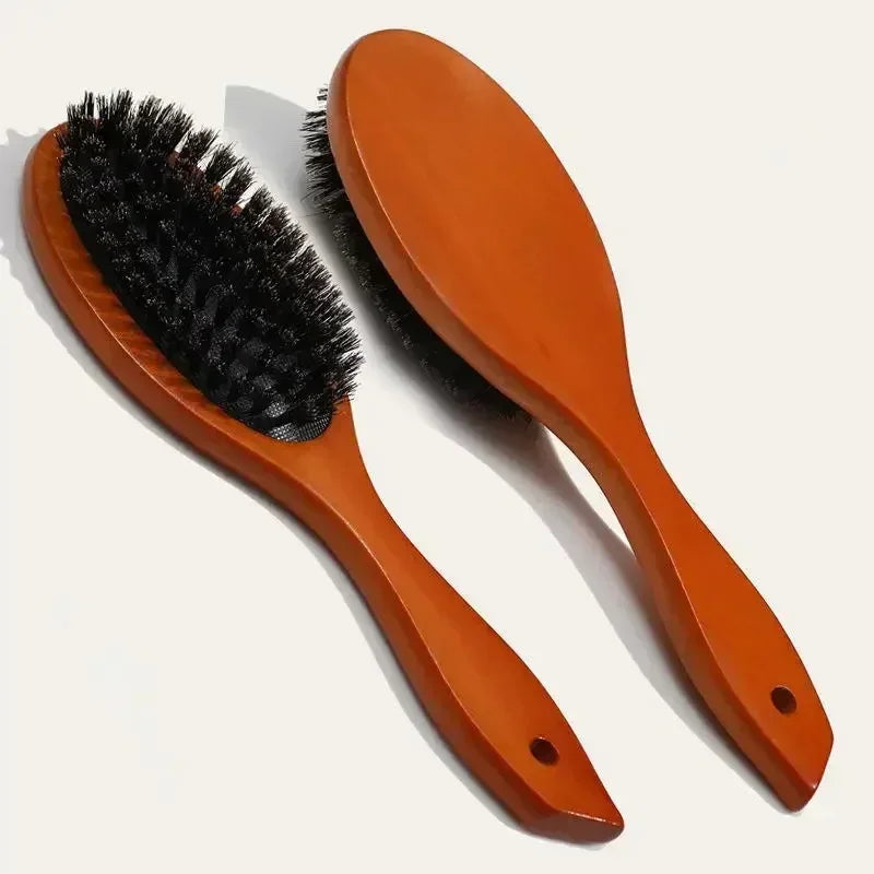 Cepillo Antiestático de Cerdas de Jabalí – Brillo Natural para Tu Cabello
