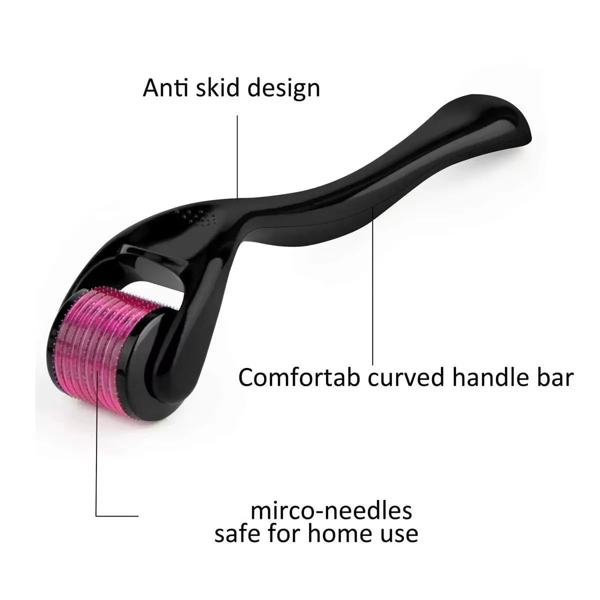 Microneedling Facial y Capilar – Derma Roller 540 para Barba, Cabello y Piel