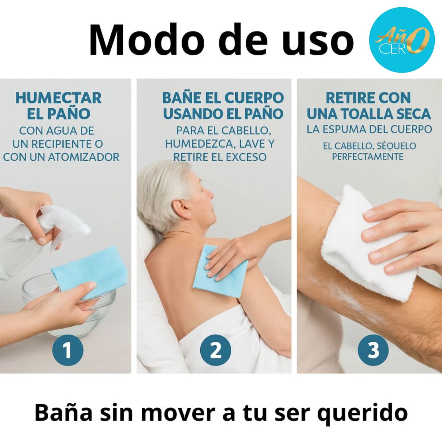 En Seco Te Bañas – Paños jabonosos para higiene fácil con poca agua (10 piezas)
