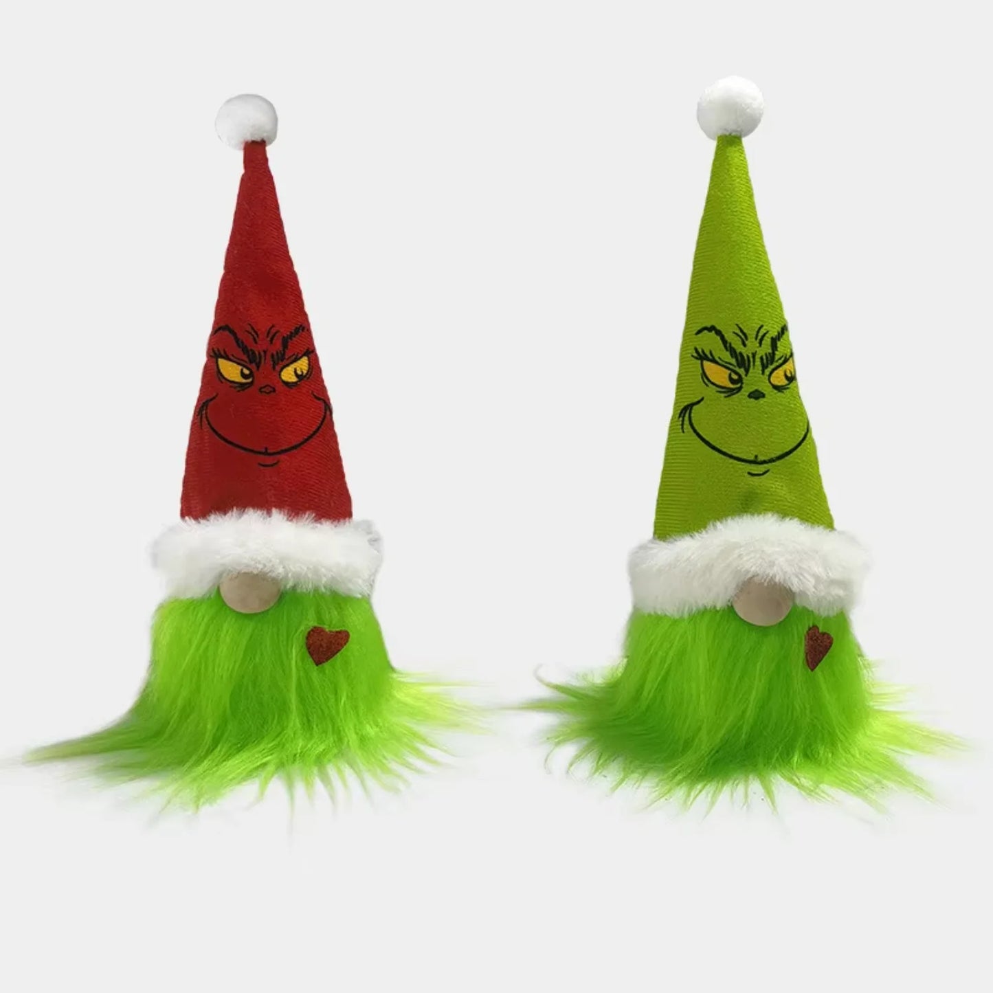 Grinch Christmas Gnome Handmade Grinch Ornament Plush Elf Doll