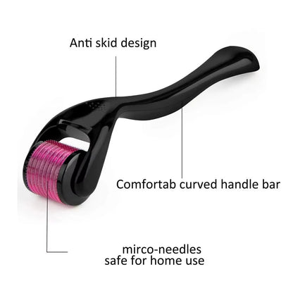 Microneedling Facial y Capilar – Derma Roller 540 para Barba, Cabello y Piel