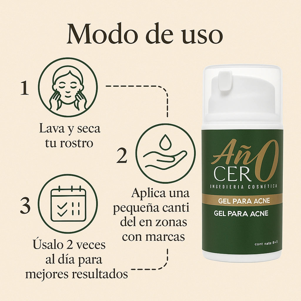 Gel para Acné Año Cero – Ingeniería Cosmética