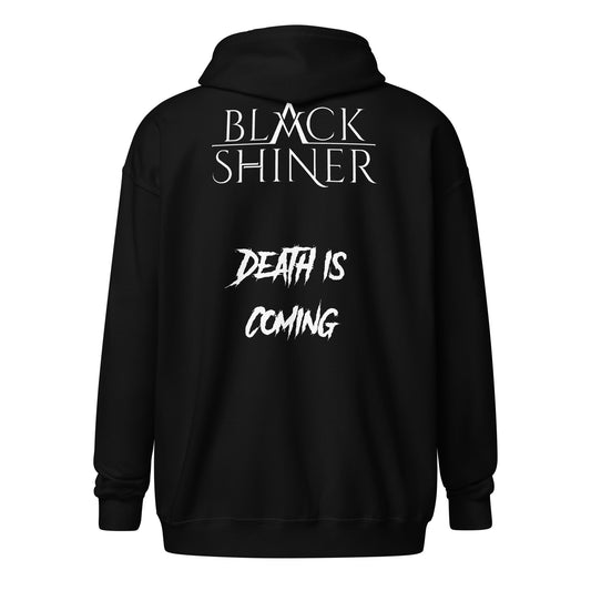 Black Shiner Unisex heavy blend zip hoodie