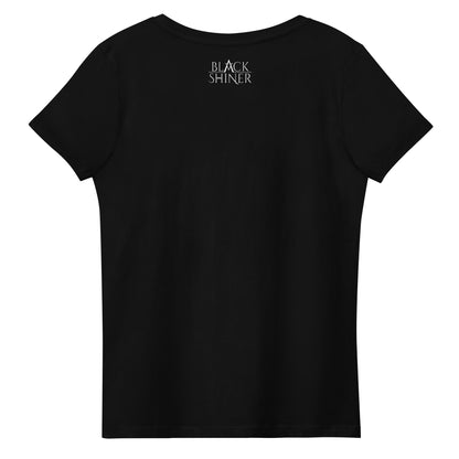 Black shiner Women's fitted eco tee